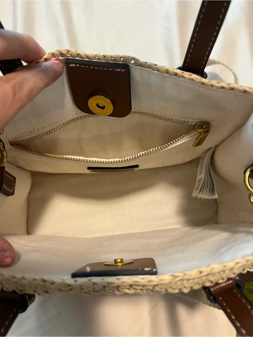 Zara- Mini Woven Tote